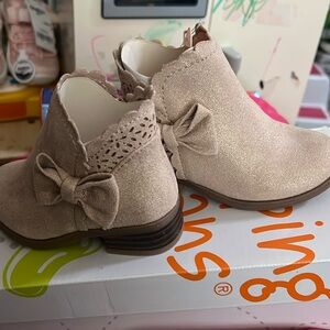 Toddler mini boots color rosegold